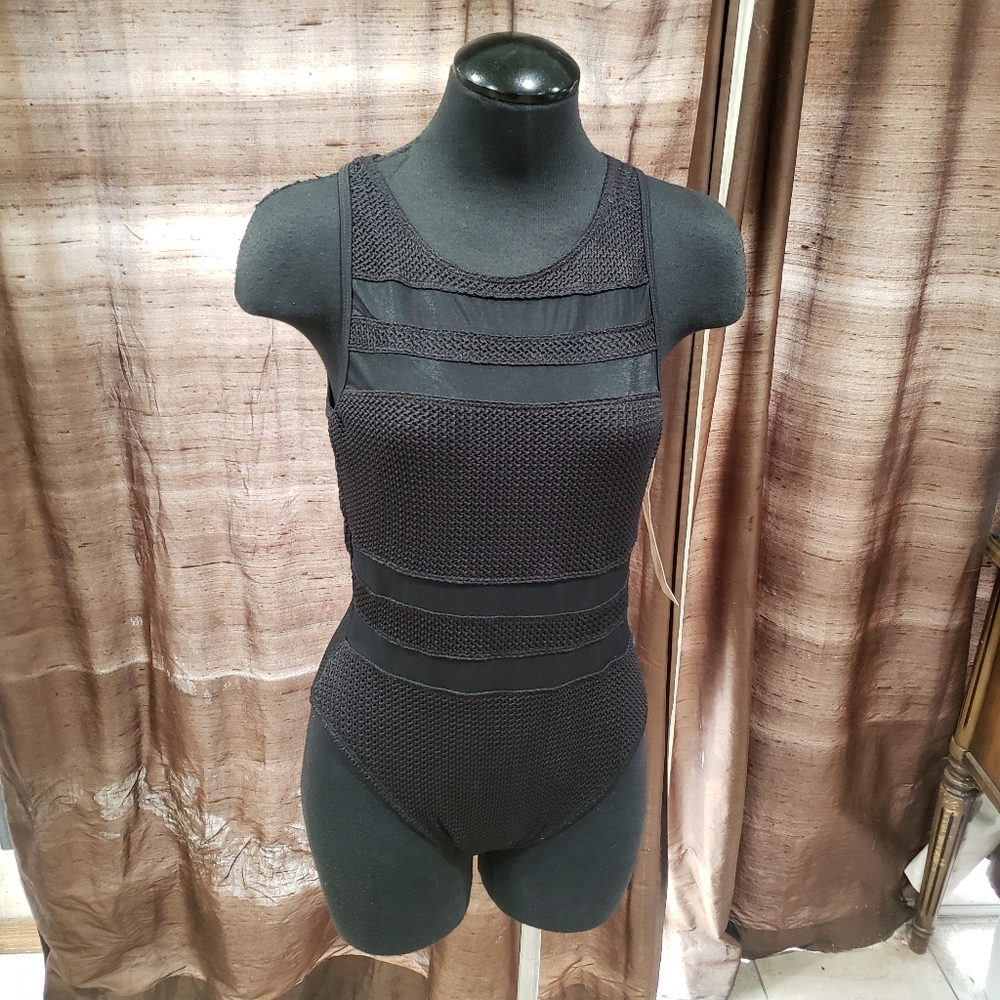 Sessa One Piece black Swimsuit size 12